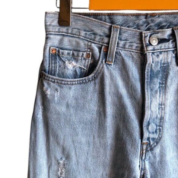 Levi’s 501 Skinny Light Blue Denim Jeans 27 - Picture 5 of 13